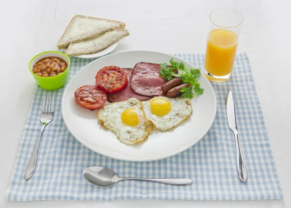 Big and full breakfast — Stock Photo, Image
