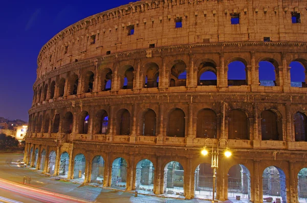 Vista Colosseo notturno — Foto Stock