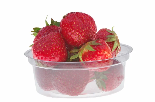 Caja de fresas — Foto de Stock