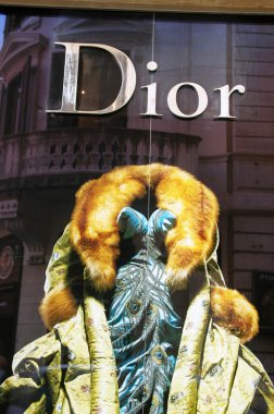 Christian Dior fashion shop clipart