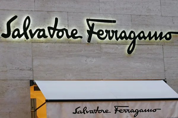 Salvatore Ferragamo luxury shop — Stock Photo, Image