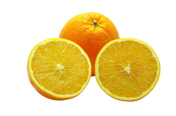 Cut fresh orange