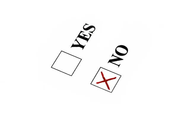 No のための投票 — ストック写真