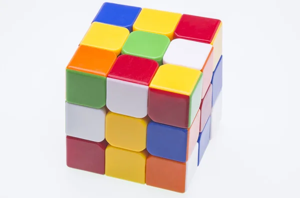 Cubo de Rubik mexido — Fotografia de Stock