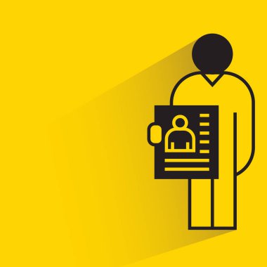 people holding job application icon on yellow background