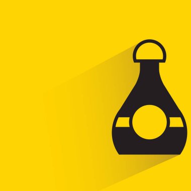 beverage bottle packaging on yellow background