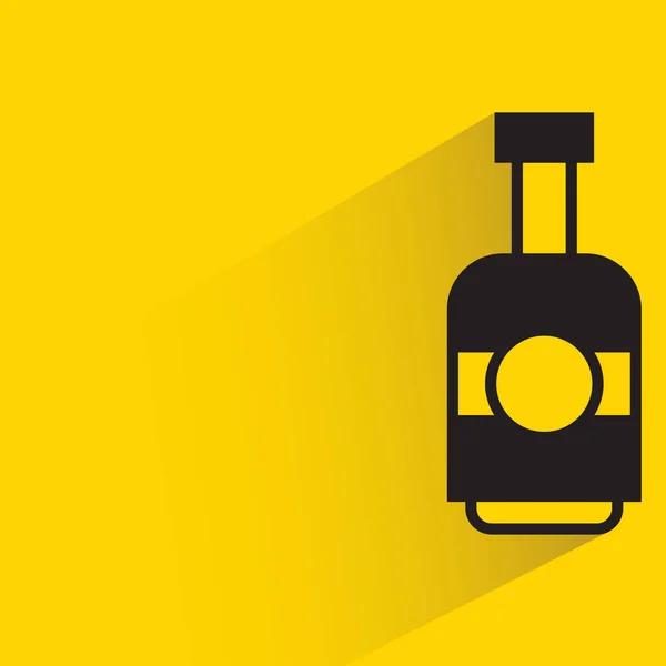 Beverage Bottle Packaging Yellow Background — ストックベクタ