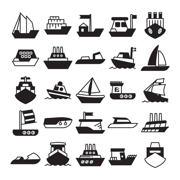 çeşitli gemi türleri; gemi, sürat teknesi, kargo gemisi, mavna, römorkör, kalyon, feribot ve yat