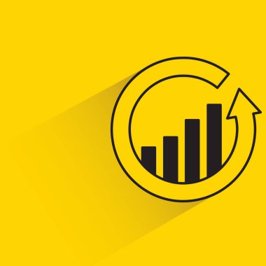 Sarı arkaplanda ok olan bar tablosu