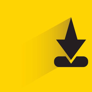 Sarı arkaplan vektör illüstrasyonunda simge indir