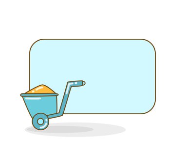 Tramvay vektör illüstrasyonlu boş not tahtası