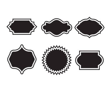 label badge and banner set vector illustration