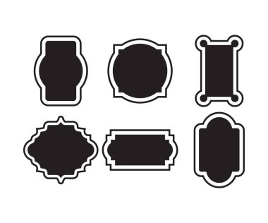 label badge and banner set vector illustration