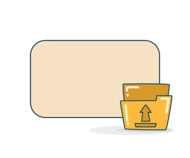 Dizin ikonu vektör illüstrasyonlu boş not tahtası