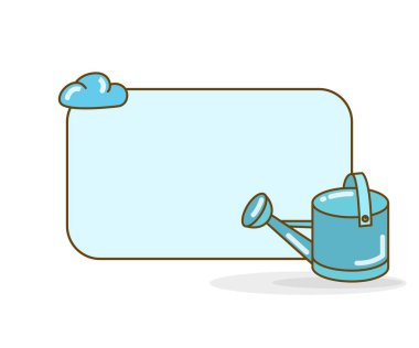 Sulandırma vektör illüstrasyonlu boş not tahtası