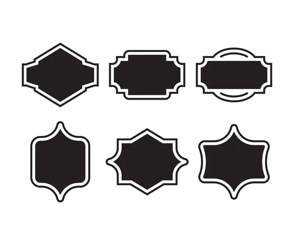Label Badge Banner Set Vector Illustration — Stock Vector