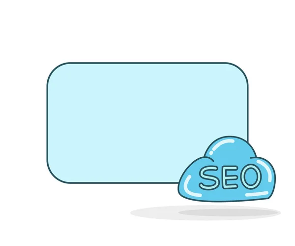 Cloud Seo 아이콘 일러스트가 — 스톡 벡터