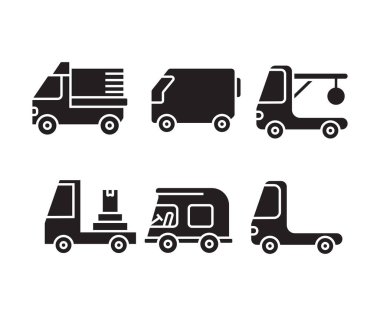 Araba simgeler vektör çizim ayarla