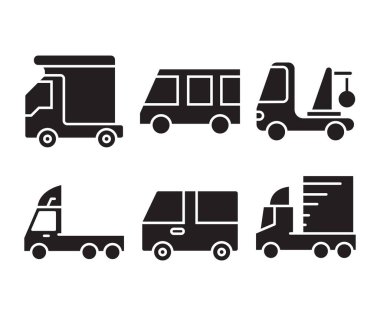 Araba simgeler vektör çizim ayarla