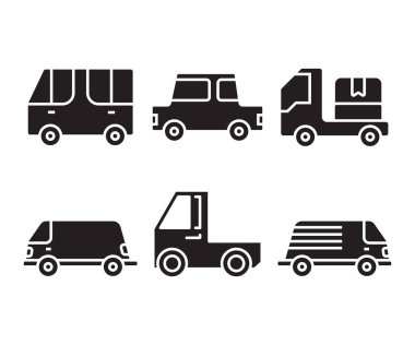 Araba simgeler illüstrasyon vektör