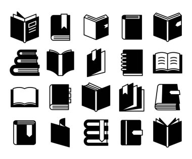 kitap simgeleri kabartma tasarım temasını ayarlar