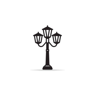 sokak ışık simge vektör çizim
