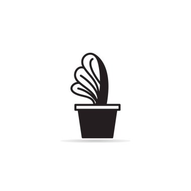 tree and houseplant icon vector illustration