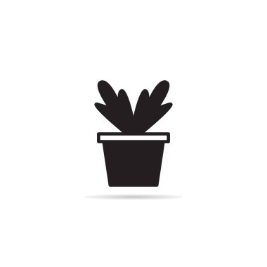 tree and houseplant icon vector illustration
