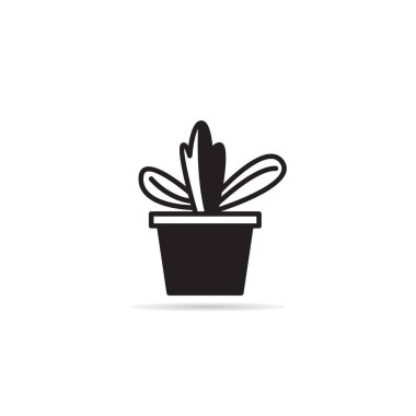 tree and houseplant icon vector illustration