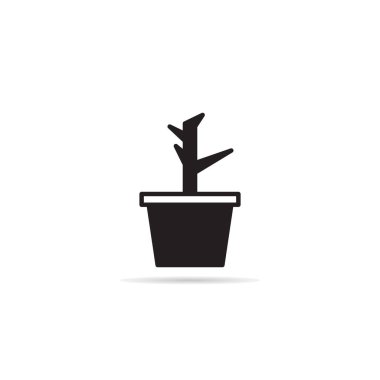 tree and houseplant icon vector illustration