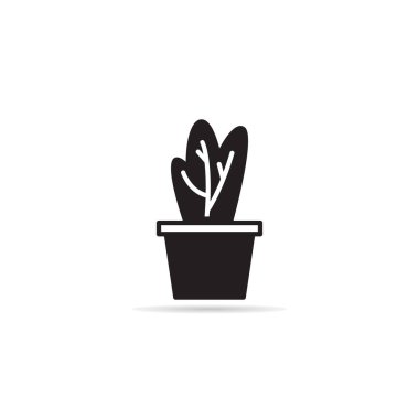 tree and houseplant icon vector illustration