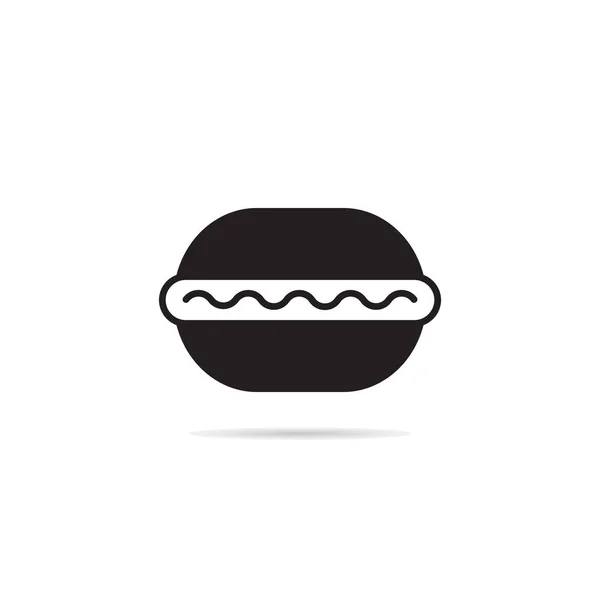 Hamburguesa Menú Icono Vector Ilustración — Vector de stock