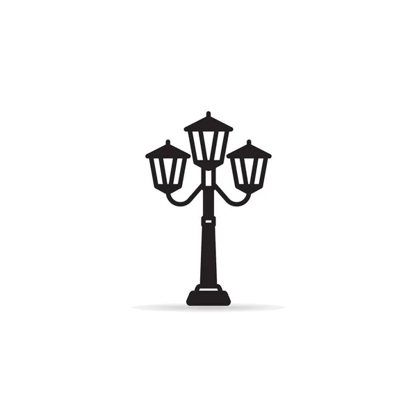 Straat Licht Pictogram Vectorillustratie — Stockvector