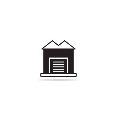ev binası ikon vektör illüstrasyonu