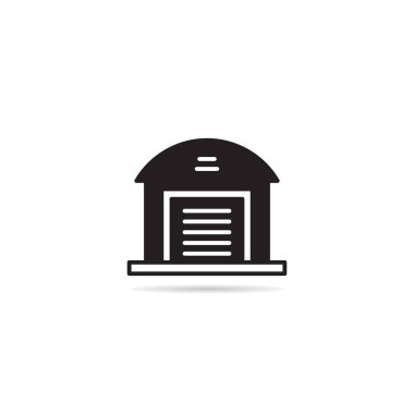 ev binası ikon vektör illüstrasyonu