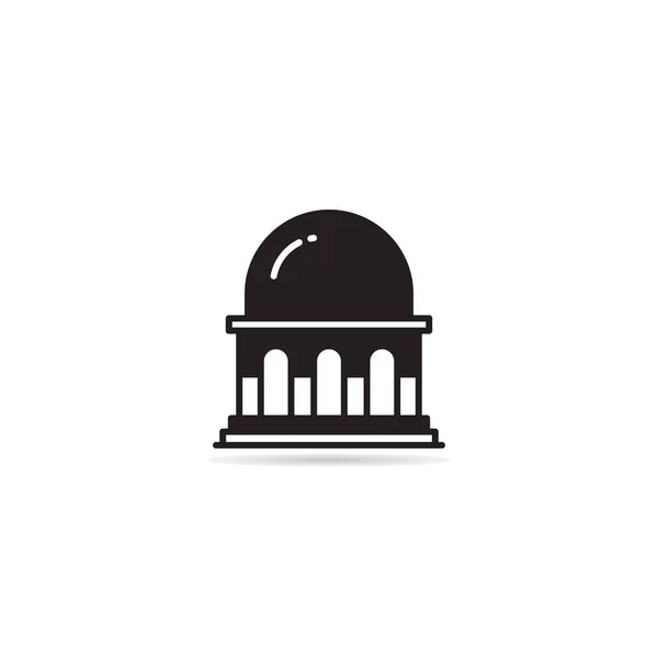 Government Building Icon Vector Illustration — Image vectorielle