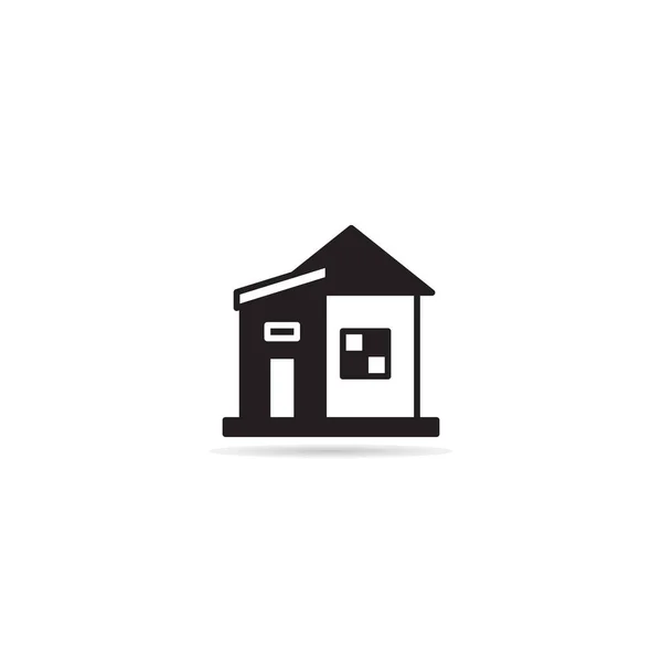Haus Gebäude Symbol Vektor Illustration — Stockvektor