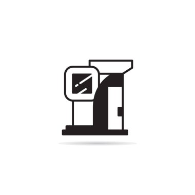 modern tasarım binası ve yapı simgesi illüstrasyonu