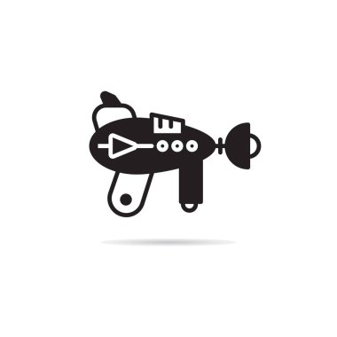 Uzay silah simge vektör çizim