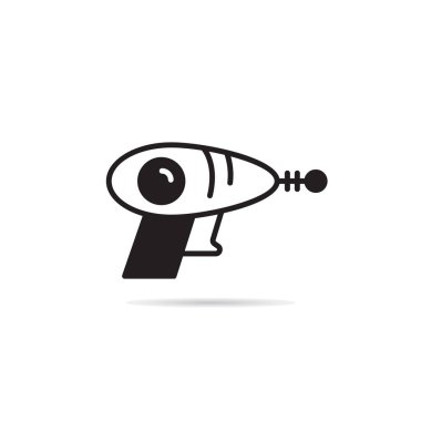 Uzay silah simge vektör çizim