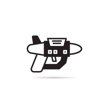 Uzay silah simge vektör çizim