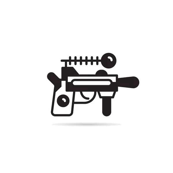 Espacio Pistola Icono Vector Ilustración — Vector de stock