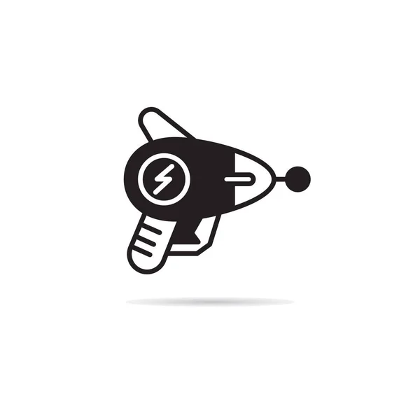 Espacio Pistola Icono Vector Ilustración — Vector de stock