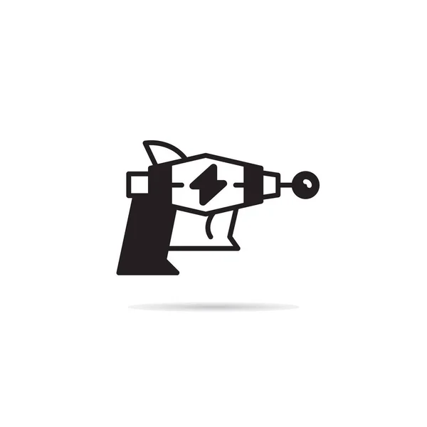 Espacio Pistola Icono Vector Ilustración — Archivo Imágenes Vectoriales