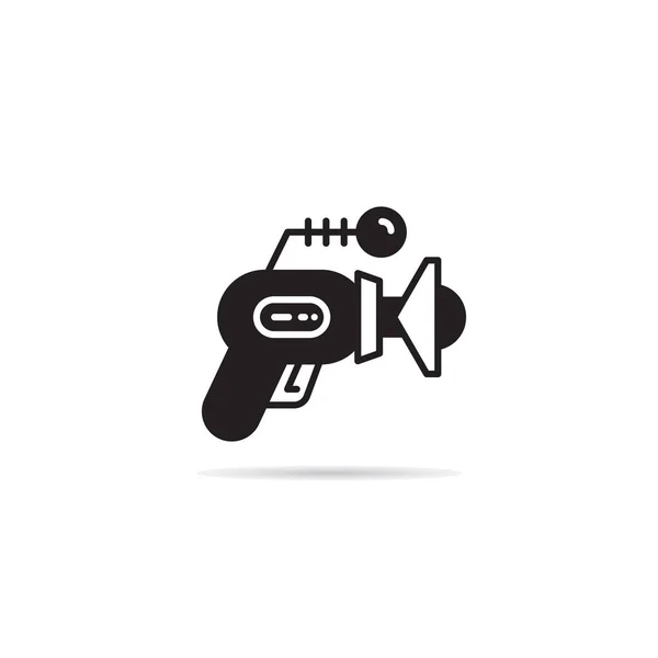 Espacio Pistola Icono Vector Ilustración — Archivo Imágenes Vectoriales