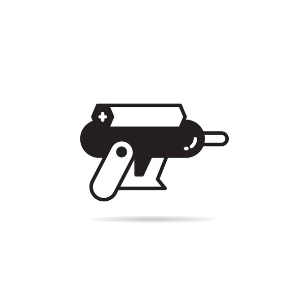 Espacio Pistola Icono Vector Ilustración — Vector de stock