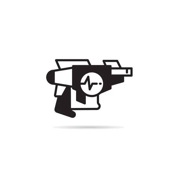 Espacio Pistola Icono Vector Ilustración — Vector de stock