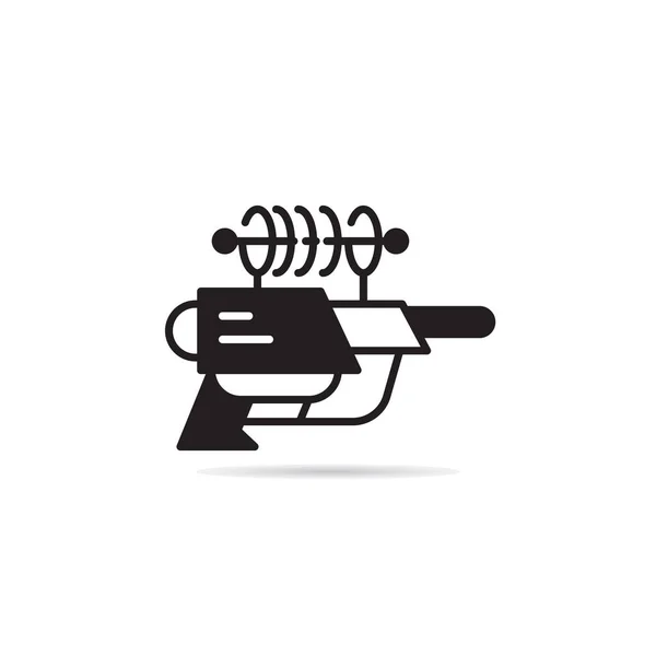 Espacio Pistola Icono Vector Ilustración — Vector de stock