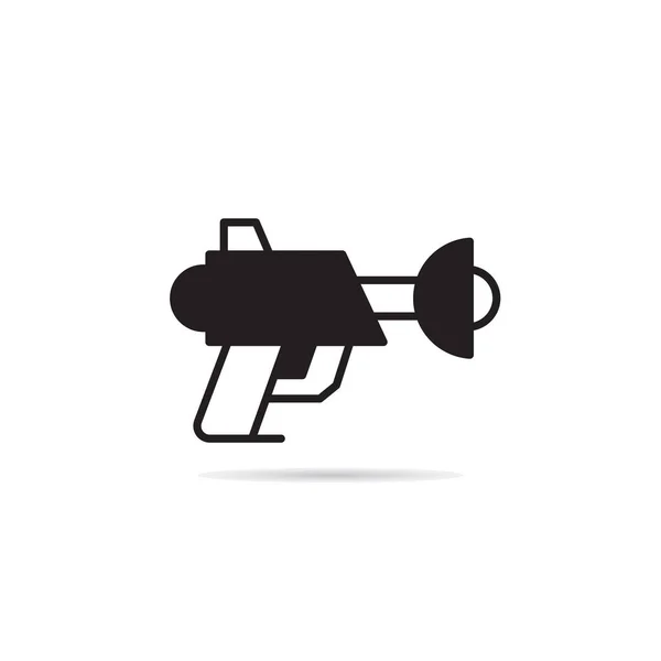 Ruimte Gun Pictogram Vectorillustratie — Stockvector