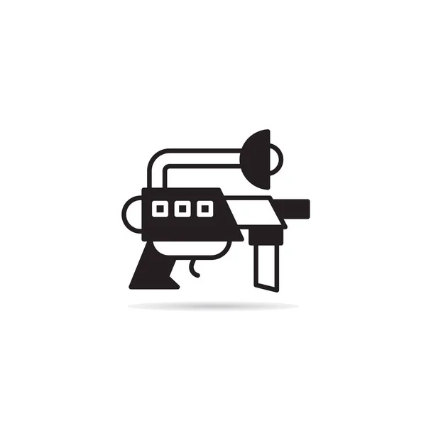 Espacio Pistola Icono Vector Ilustración — Vector de stock
